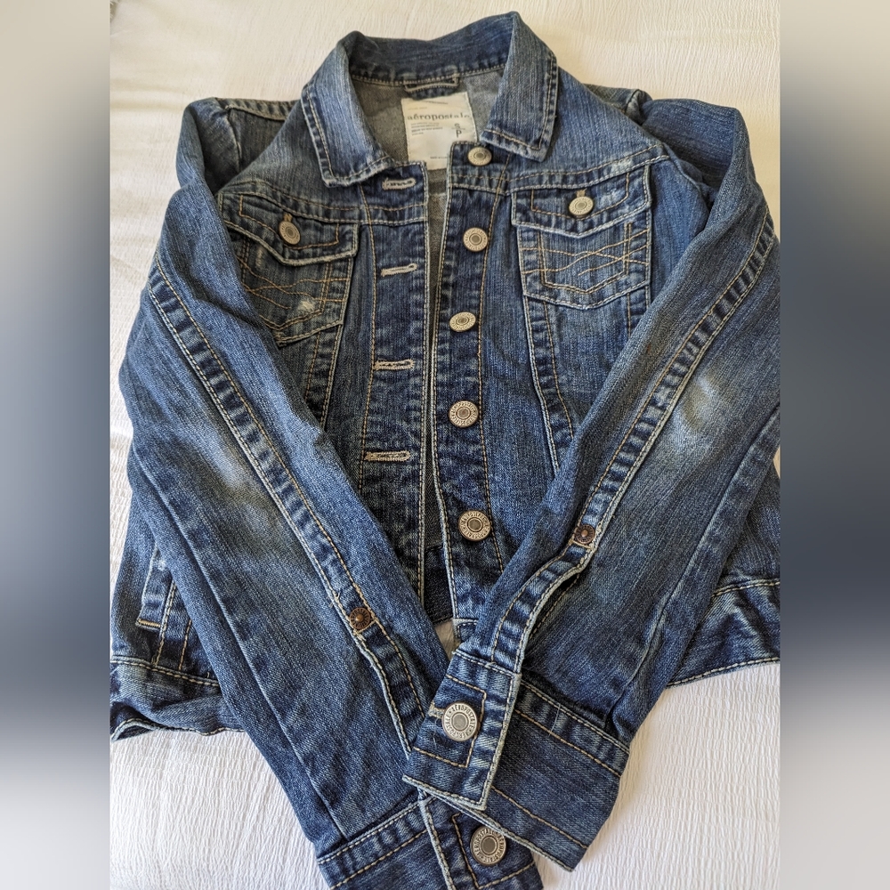 Aeropostale medium wash denim jacket